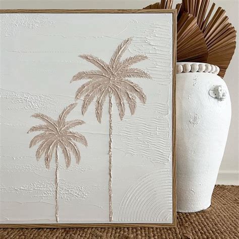 Diy Canvas Art Easy Diy Art Canvas Art Projects Glue Art Palm Trees