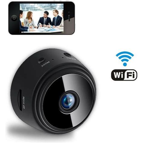 Mini Cam Ra Espion Hd P Wifi Cam Cach E Sans Fil Vision Nocturne