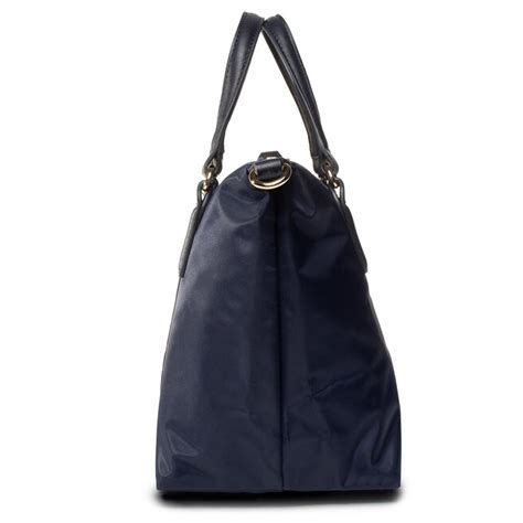 Torebka Tommy Hilfiger Poppy Small Tote Corp AW0AW08336 Granatowy