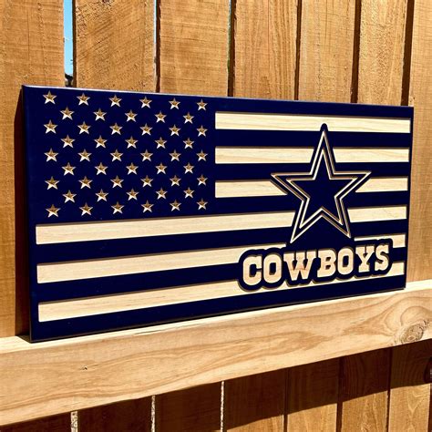 Dallas cowboys american flag wall decor – Artofit