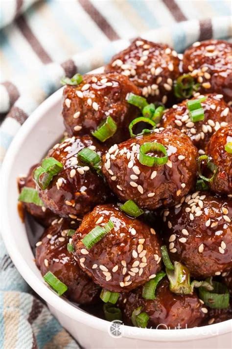 Easy Asian Glazed Meatballs Chew Out Loud