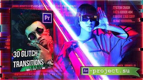 30 Glitch Transitions Pack 731918 Premiere Pro Templates