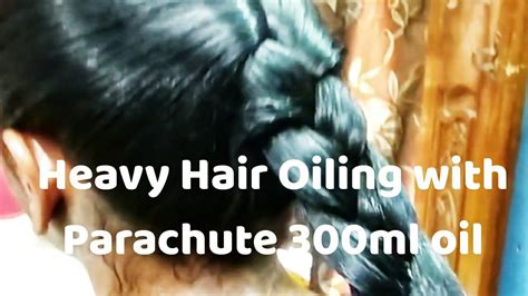 Heavy Hair Oiling With 300ml Coconut Oil Head Massage With Real Sounds Sleek Tight