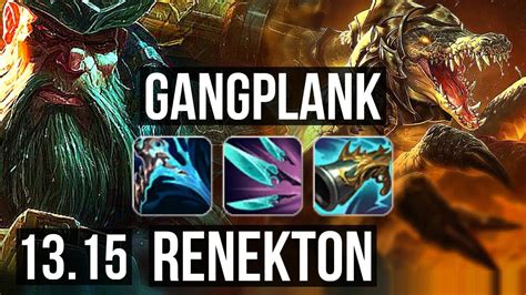 Gangplank Vs Renekton Top 8 0 5 Legendary 1 1m Mastery 500