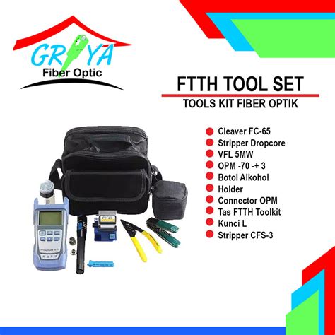 Jual Toolkit FTTH FTTH Tool Set Alat Kerja Fiber Optik Shopee Indonesia