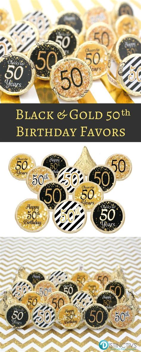 Turning 50 Never Looked So Good Create A Taste Party Decoration With Black And Gold Hershey