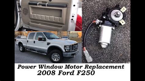 Power Window Motor Replacement Ford F250 Youtube