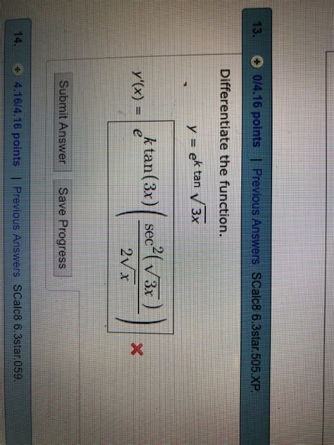 Solved Points Previous Answers Scalc Chegg