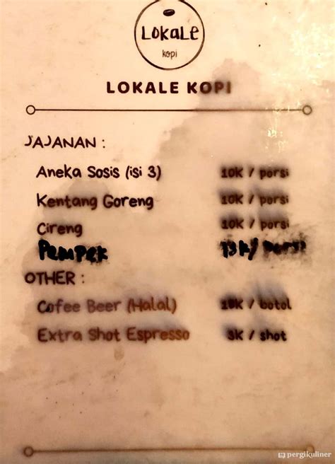 Selalu Diperbarui Menu Lokale Kopi Cijantung