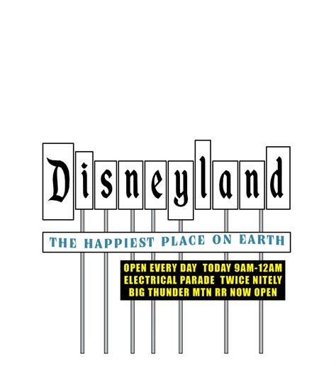 Disneyland California Re(P)ort: Disneyland Sign (late 70s &) 1980s