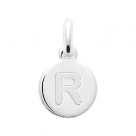 Pendentif Lettre T Argent Rhodi Zirconium Femme