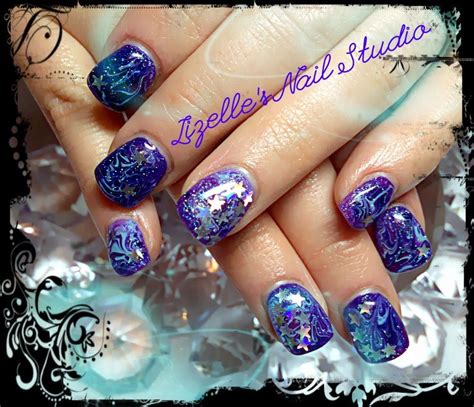 Fantasy Fairy Nails Hand Painted Nail Art Sculpted Gel Nails