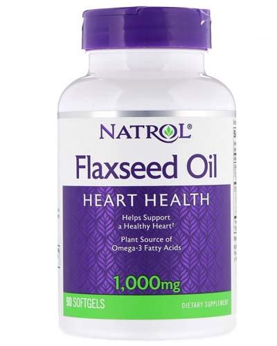 Flax Seed Oil Softgel 90 капс Natrol — купить в Москве недорого в интернет магазине