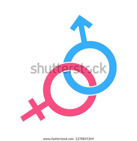 Sex Sign Icon Male Sign Female Sign Gender Symbol Heterosexual Vector