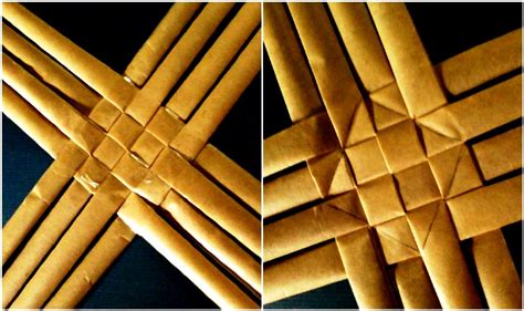 Плетение корзины из бумаги — Поделки для детей