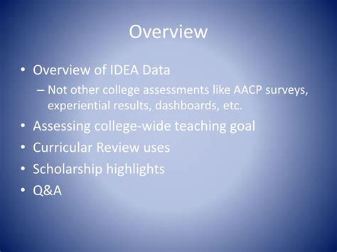 assessment overview part  powerpoint