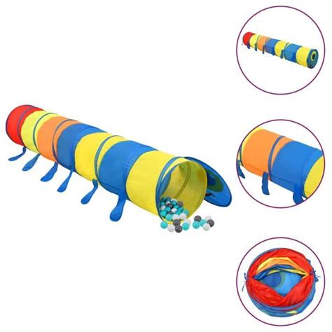 Tunnel De Jeu Pour Enfants AKOZON Multicolore 245 Cm 250 Balles