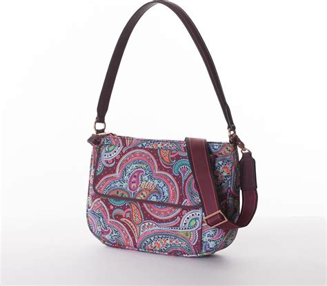 Oilily Helena Paisley M Flat Shoulder Bag Port