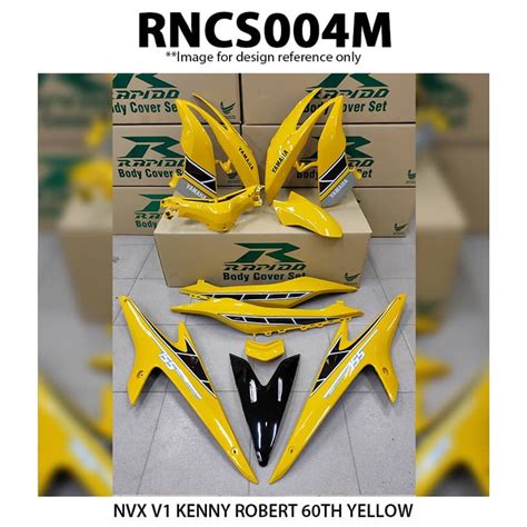 Rapido Cover Set Nvx V Kenny Robert Yellow Sticker Tanam Shopee