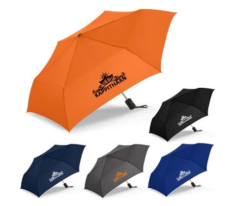 Inch Arc Custom Imprinted Auto Open Close Compact Umbrellas