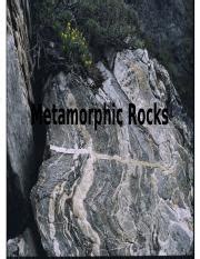 Understanding Metamorphic Rocks Formation Processes And Course Hero