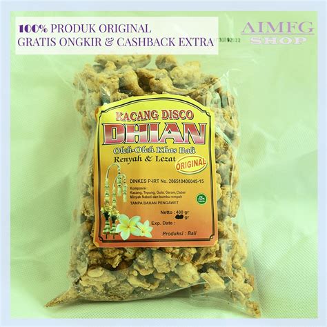 Jual Kacang Disco Merk Dhian Oleh Oleh Khas Bali G Shopee Indonesia