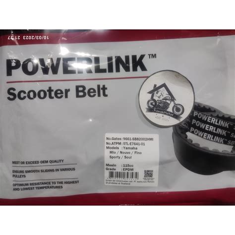 Jual Vanbelt Racing Vbelt V Belt Van Belt Gates Powerlink Vario