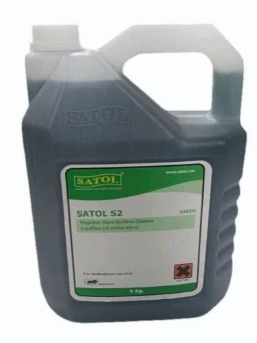 Liquid Kg Satol S Hygienic Hard Surface Cleaner Packaging Type Can