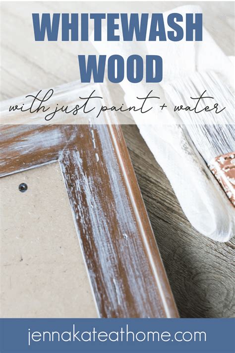 How To Whitewash Wood Quick And Easy Tutoral Jenna Kate At Home