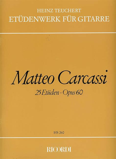 Methodische Und Fortschreitende Et Den Op Matteo Carcassi