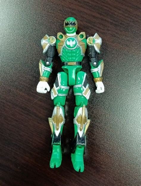 Power Rangers Ninja Storm Green Samurai Turbo Tri Battlized Figure Used