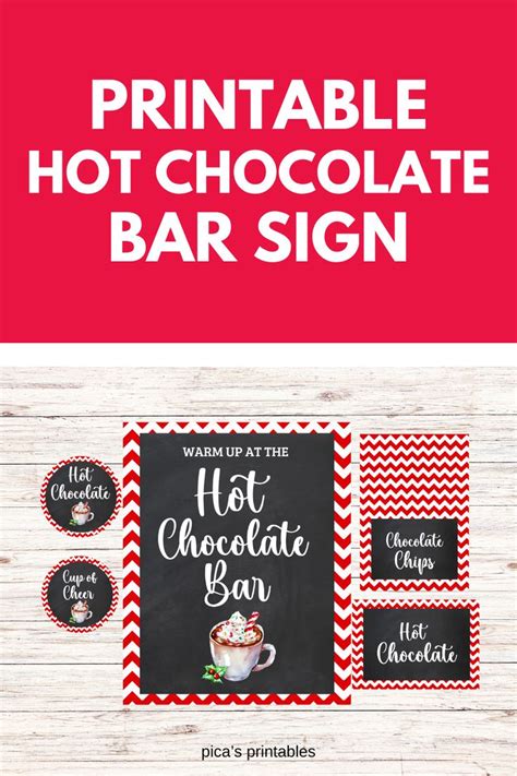 Hot Chocolate Bar Printable Kit Hot Cocoa Bar Printable Kit Etsy