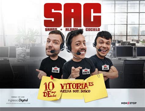 Sac Victor Sarro Renato Albani e Júlio Cocielo em Curitiba Evento ON