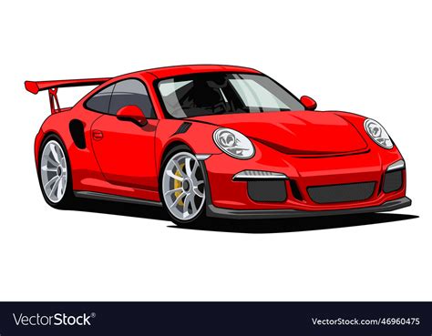 Porsche super car design Royalty Free Vector Image