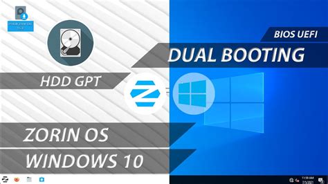 Dual Boot Windows Dan Zorin Os Bios Uefi Hdd Gpt Dual Boot