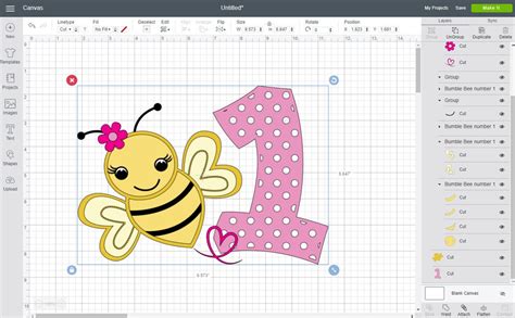 Bumble Bee Svg Dxfbumble Bee Number 1 Svg Birthday Etsy