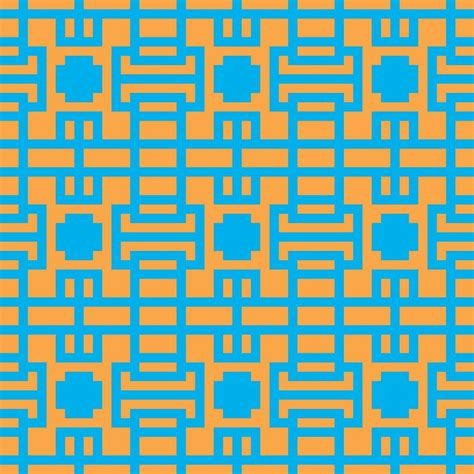 an orange and blue geometric pattern 32994519 Vector Art at Vecteezy