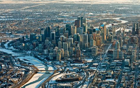 Aerial Photo Downtown Calgary