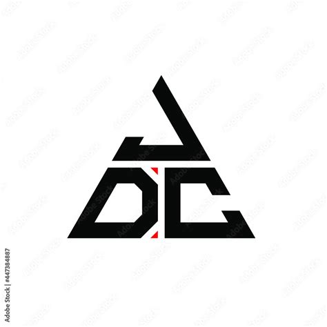 JDC triangle letter logo design with triangle shape. JDC triangle logo ...