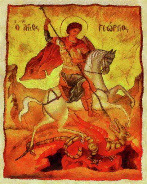 Saint George Painting by George Rossidis - Fine Art America