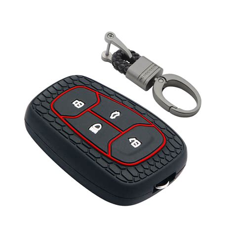 Keycare Silicone Key Cover And Keychain Fit For Tata Nexon Altroz