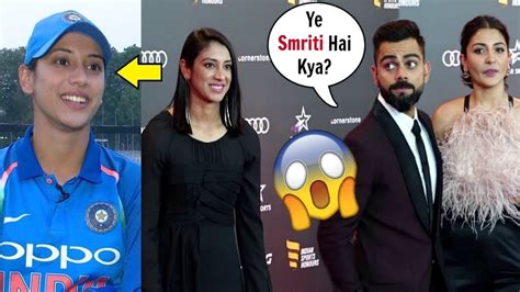 Smriti Mandhana New Glamarous Look At Virat Kohli Indian Sports Honour ...