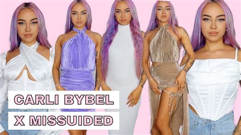 Carli Bybel X Missguided Try On Haul Youtube