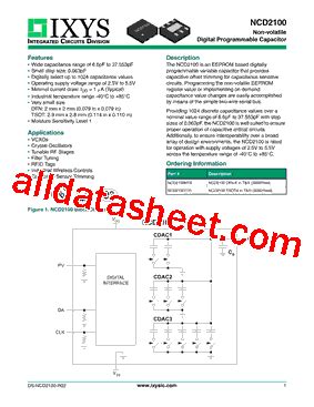 Ncd Datasheet Pdf Ixys Corporation