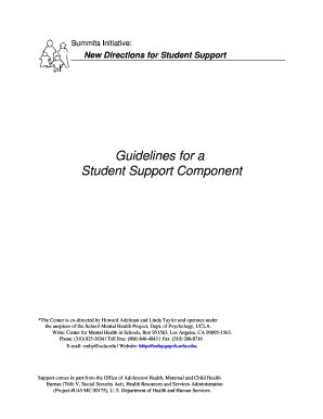 Fillable Online Smhp Psych Ucla Guidelines For A Student Support