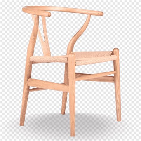 Wegner Wishbone Chair Egg Wood Hans Wegner Angle Furniture Png PNGEgg