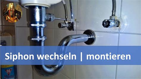 Siphon Wechseln Austauschen Montieren Youtube