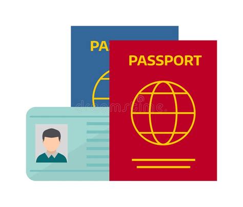 Vector Illustration Passport With Tickets Stock Vector Illustration Of Identification