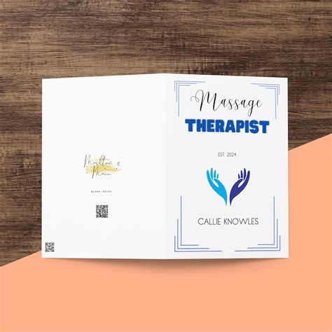 Massage Therapist Graduation Card 2024 Personalized Congratulations Card For Masseuse Massage