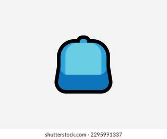 Billed Cap Vector Icon Emoji Illustration Stock Vector (Royalty Free ...